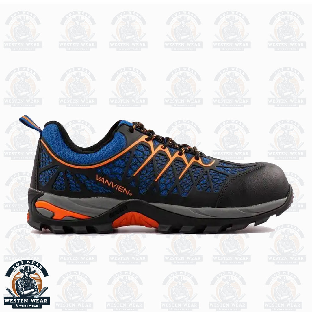 Isik Orange Industrial Safety Sneakers - Made In Mexico