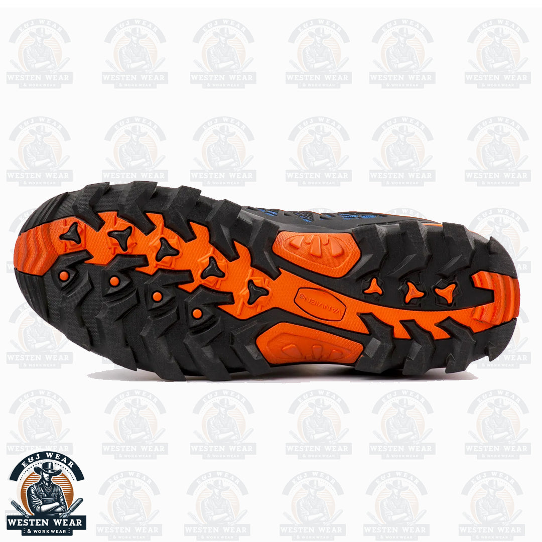 Isik Orange Industrial Safety Sneakers - Made In Mexico
