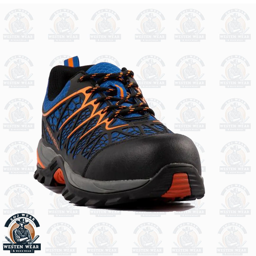Isik Orange Industrial Safety Sneakers - Made In Mexico