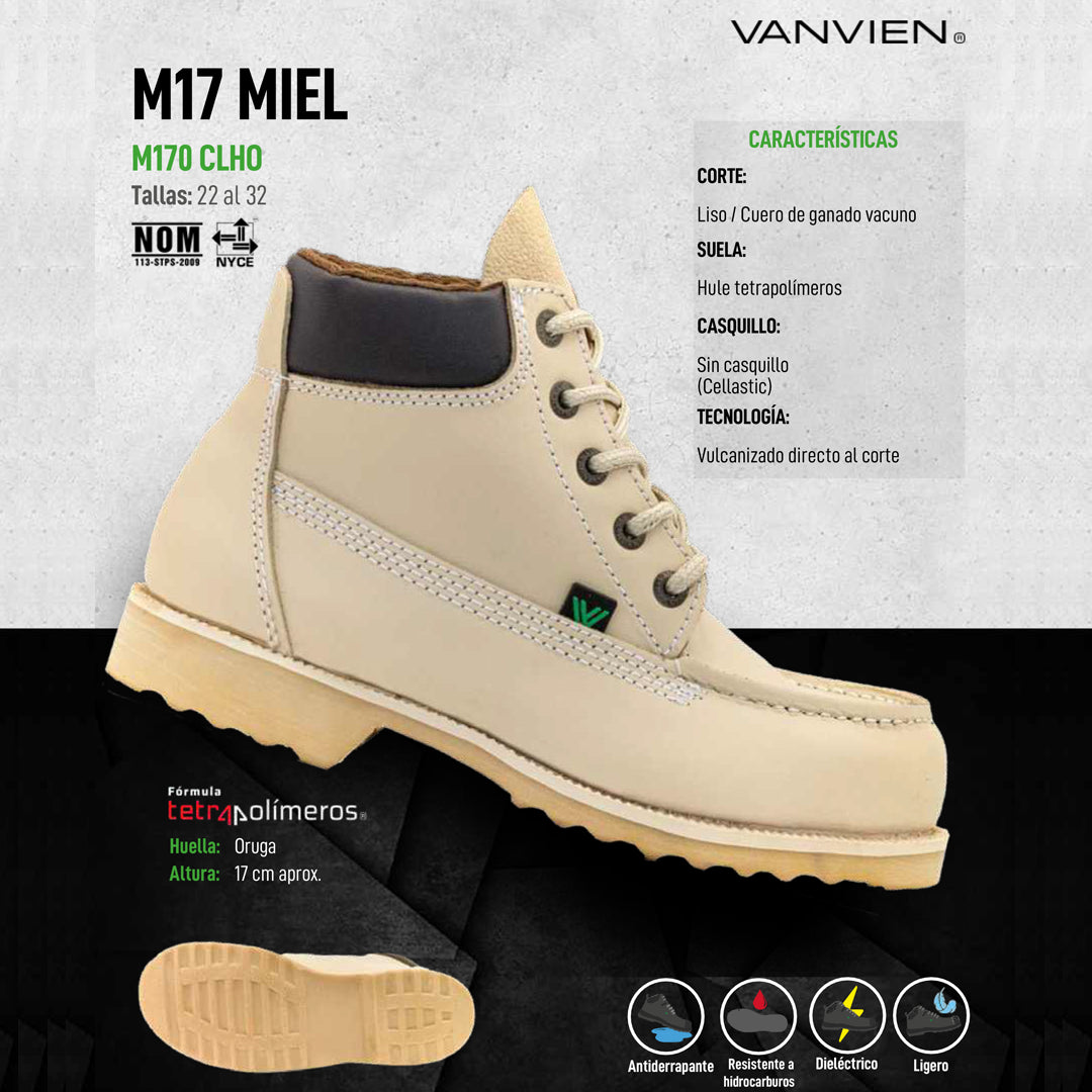 Bota Industrial Van Vien M17 - Resistencia y Estilo para el Trabajo